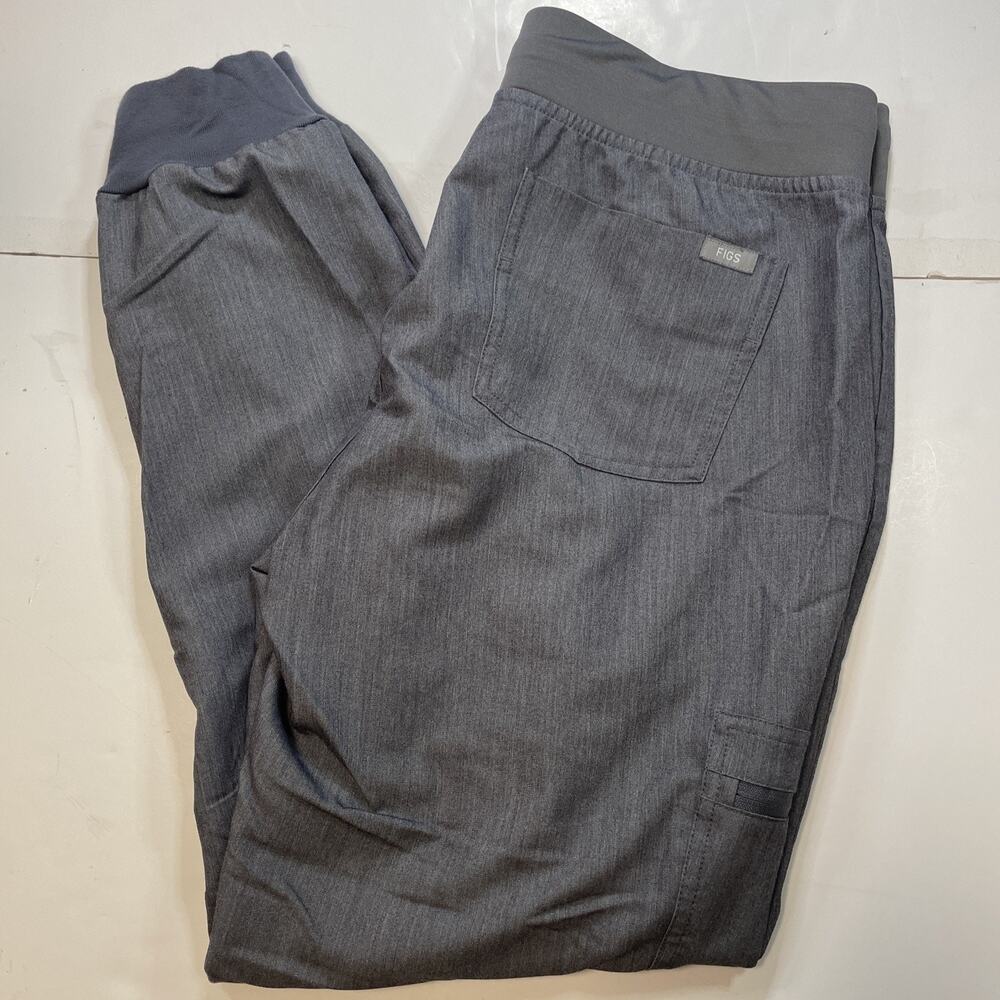 FIGS Womens Zamora Scrub Pants Graphite Size Medium Nursing Medical